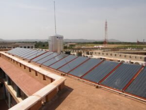 Kamal 5000 LPD MS Epoxy Coated Industrial Solar Water Heater with Heat Pump