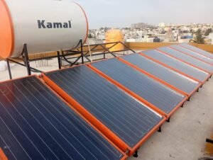 Kamal 1000LPD MS Epoxy Coated Solar Water Heater with Heat Pump